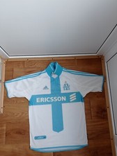 OLYMPIQUE DE MARSEILLE 2000/2001 AWAY FOOTBALL SHIRT JERSEY MAILLOT ADIDAS S