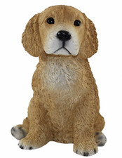 Figurine Décorative Chien Golden Retriever Chiot Collection Castagna En Résine H