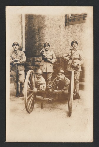 Cpa ww1 photo avec section - photo,