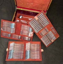 E.Puiforcat Important 186 Piece Solid Silver Household Louis XVI Style