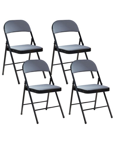 Lot chaises en métal - de, 4