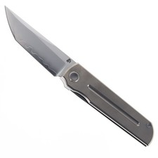 North Mountain Blades Folding Knife Gray Titanium Handle SLD Tanto 2505-C-TI