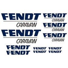 FENDT autocollant sticker camping car caravane caravan 11 Pièces