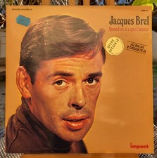 Double LP 33T  Jacques Brel