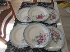 lot de 6 anciennes assiettes