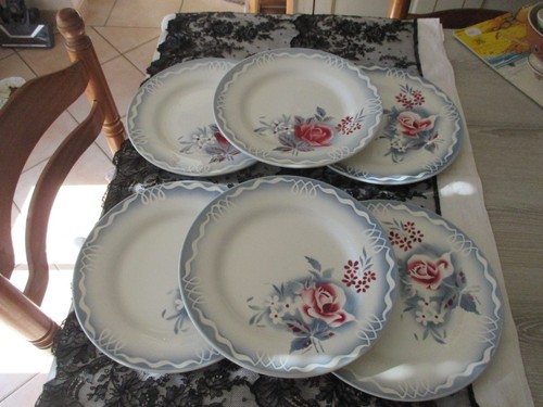 Lot anciennes assiettes - 6,