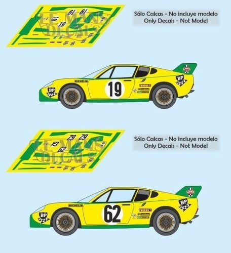 Décal ligier js2 mans 1973 - js2,