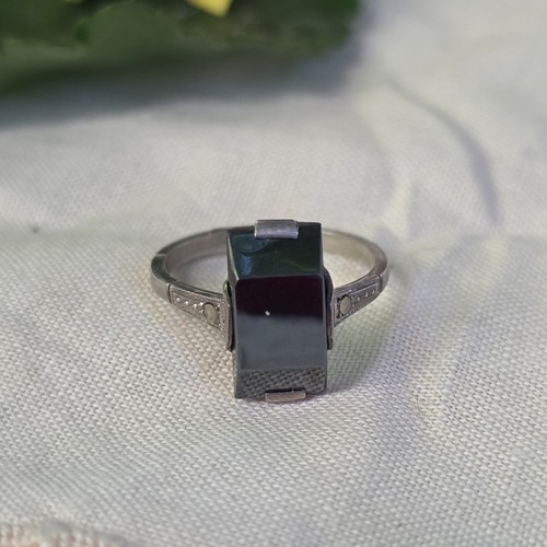 Bague art déco argent - bague,