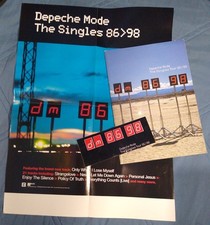 DEPECHE MODE Singles tour program, sticker and poster 86 98 gahan gore fletcher