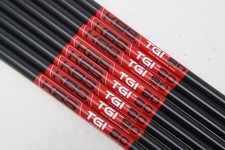 Uncut KBS Tgi Tour Graphite 80g Stiff 41" 8pc Iron Shaft Set PULLS .370 Parallel