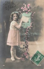 CP BON FETE LITTLE GIRL LETTERBOX FLOWERS - 31759