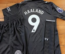 Maillot de football taille 14 ans enfant Haaland Manchester City Away 25/26 