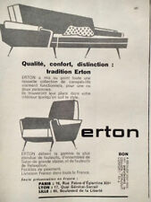1960 ERTON PRESS ADVERTISEMENT SOFA BEDS RELAXATION CHAIR