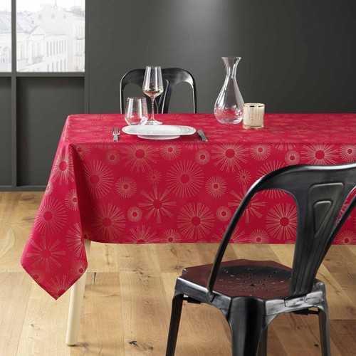 Nappe rectangle pampille rouge - nappe,