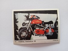 MOTORCYCLE FIGURE 2000 PANINI 1972 FANTIC FANTICHINO 50 n 71 WITH VELINA
