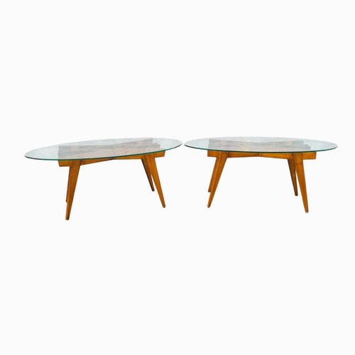 Paire tables basses bois - basses,
