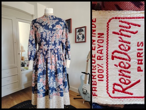 Robe champêtre vintage circa
