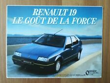  Vintage Renault 19 The Taste of Force 1989 Sticker Decal