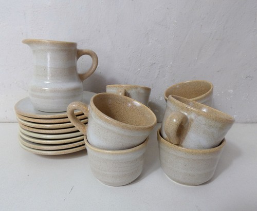 Tasses grès vintage - 8, en