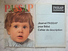 ANCIEN CATALOGUE POUR BEBE MACHINE A TRICOTER PASSAP 1973