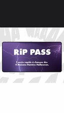 RIP PASS  1 Personne ( Halloween au Walibi Rhône-Alpes) Uniquement Le 26/10/2024