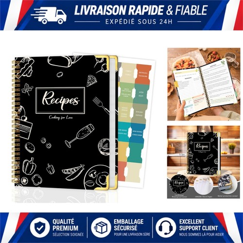 Livre recettes vierge à - livre, de