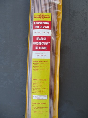 Brasure cuivre auto décapante - cuivre, auto-décapante