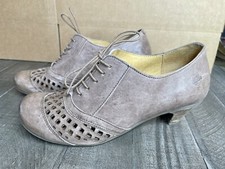 Brako Tan Leather Laces Fashion Ankle Boots Bootie Size 40 EUR