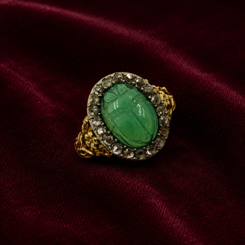 Bague scarabée art déco - bague,