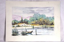 Aquarelle représentant un