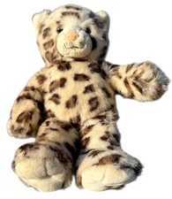 Build A Bear Sparkle Snow Leopard Plush Tinsel Fur Stuffed Support Pet Toy
