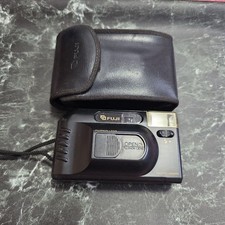 Fuji Compact Film Camera with FujiLens Drop-in Load Case Used
