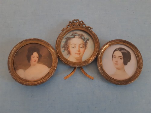 Cadre triptyque laiton - en,