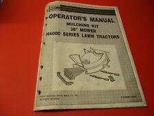OEM HONDA OPERATORS MANUAL MULCHING KIT 38' MOWER H4000 SERIES LAWN TRACTORS