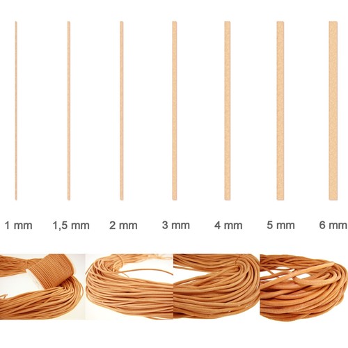 Esnado cordon cuir rond - cordon, m
