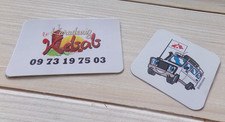 LOT OF 2 FRIDGE MAGNETS - KEBAB & DOCTORS WITHOUT BORDERS