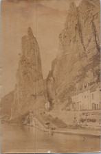 Belgique, Dinant, Vue du Rocher Bayard, Vintage print, circa 1870 Tirage vintage