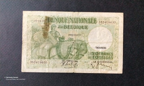 Billet banque 50fr - billet, belge