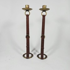 Grande Paire De Bougeoirs En