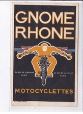 ADVERTISEMENT: GNOME RHONE motorcycles rue de Lisbonne in Paris - very good
