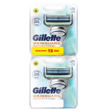 Pack 12 Lames GILLETTE SKINGUARD Sensitive Recharge de Rasoir Gilette Sensible