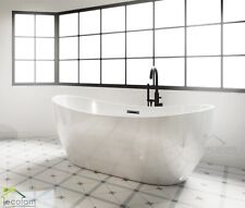 Baignoire autoportante acrylique autonome îlot Clara 170x80 siphon Click Clack