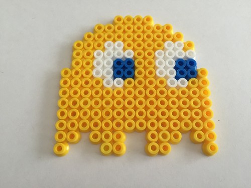 Fantome monstre jaune pacman - monstre,