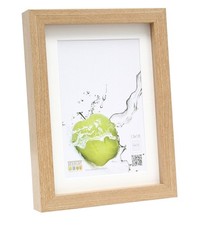 S40AH1 P1 Cadre Photo Basic avec Passe Partout Chêne Moulure Haute en Bois/MD...