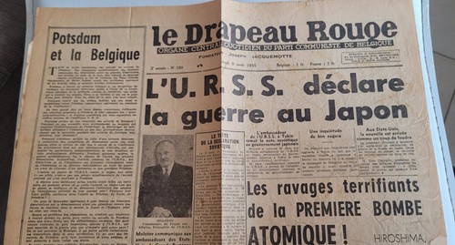 Journal belge drapeau - belge,