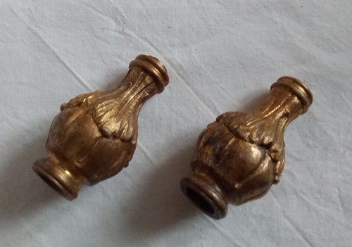 Ancienne paire embouts glands - paire,