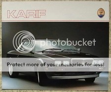 MASERATI KARIF Car Sales Brochure c1990 #V362