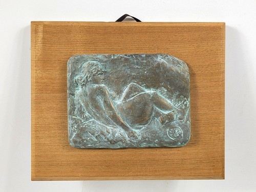 Relief allongé bronze - relief,