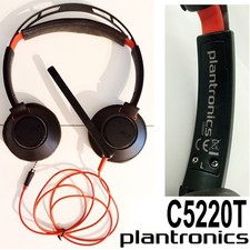 Casque gaming filaire avec micro Plantronics Blackwire C5220T - Noir