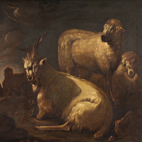 Paysage bucolique animaux